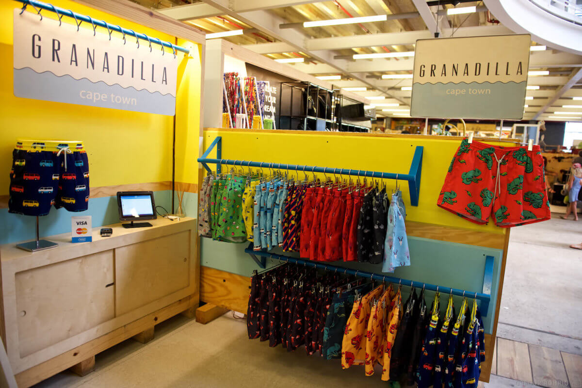 A stall for Granadilla Swimwear.