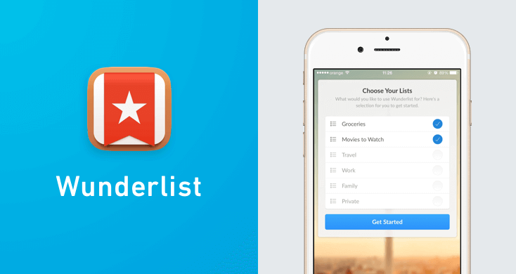 Wunderlist - one of the top apps for entrepreneurs.