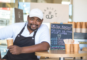 Gcobani Gogoba from Barista CUP in Cape Town.