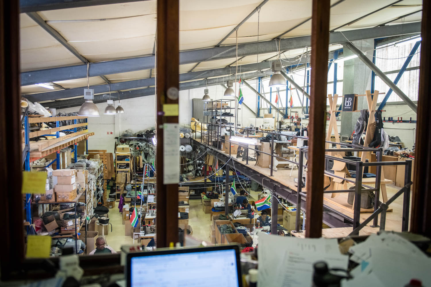 The view of the factory floor at Ubuntu Baba.