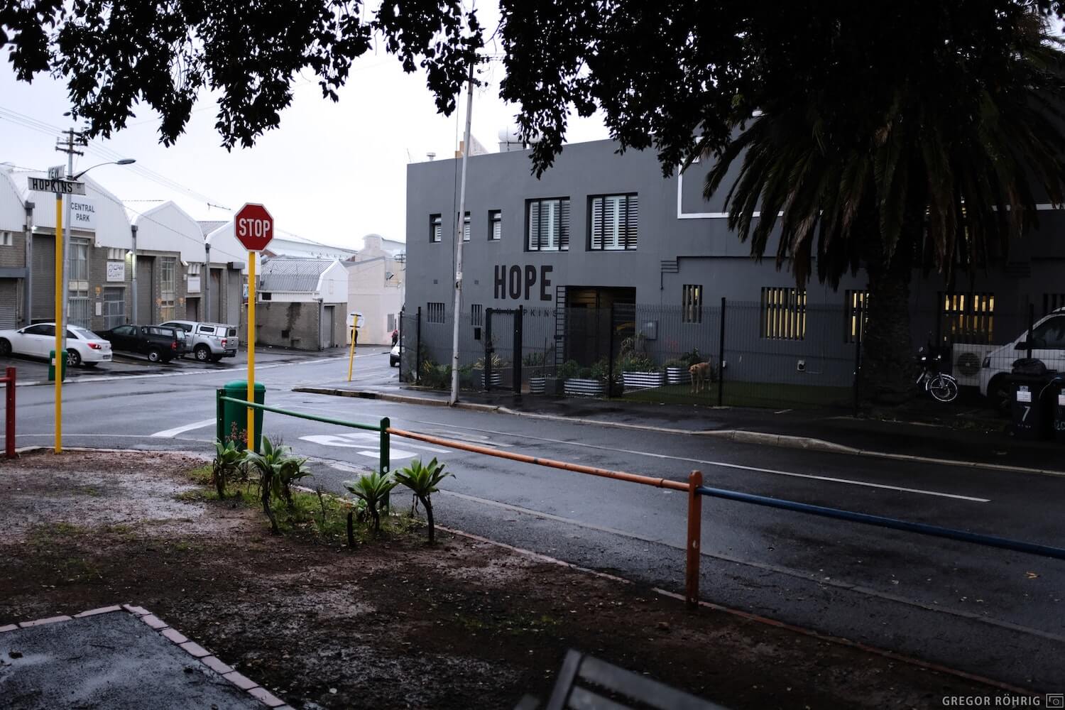 Hopkins Street in Observatory. The location of Hope on Hopkins.