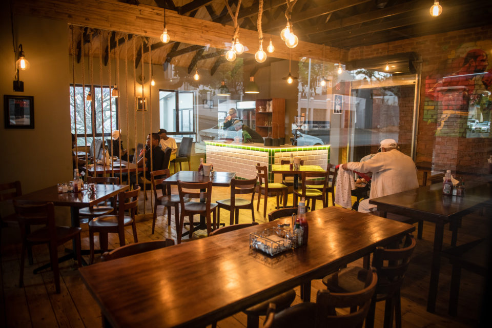 The inside of Smokin' Joes restaurant in Durban.