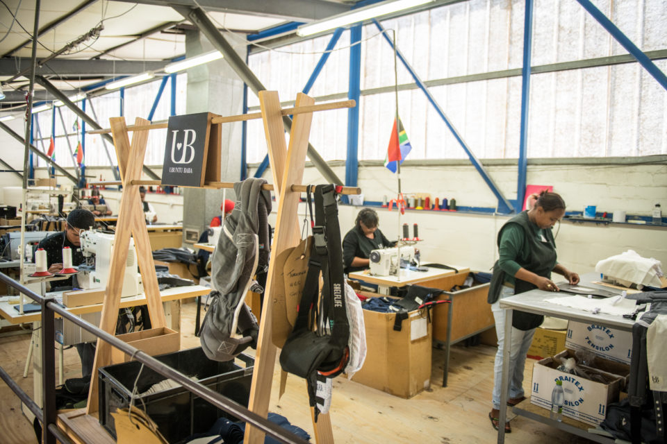 Inside the factory at Ubuntu Baba.