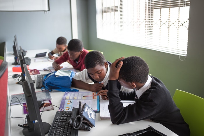 The classroom at Velokhaya Cycling Academy.