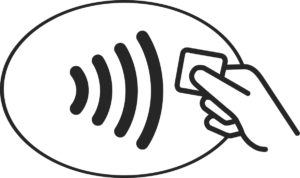 The contactless payment symbol
