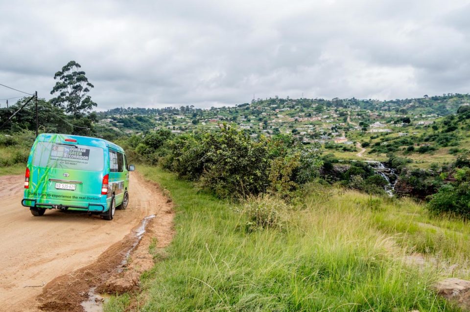 ‘Daily trips to experience the real Durban’ - Durban Green Corridors’ Quantum painted vibrant green, drops visitors, volunteers and explorers off at various destinations in and around Durban. 