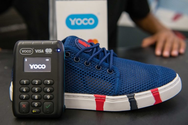 Bathu Shoes and a Yoco Pro card machine.