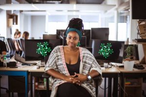 An image of Mandisa Mjamba, a software developer on Open by Yoco.