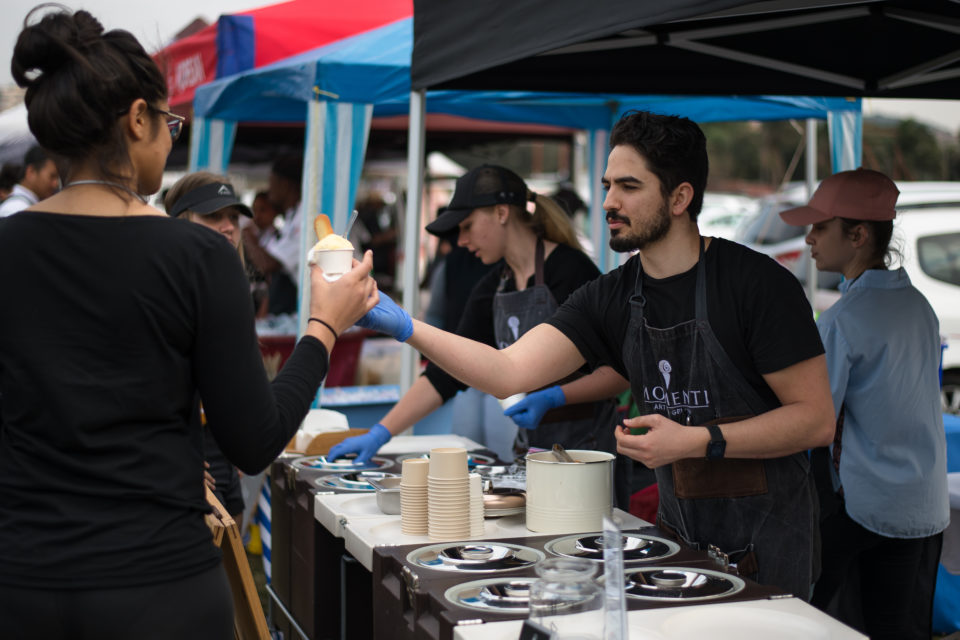 Momenti Gelato (Yoco Merchant #14 106) at the I Heart Market in Durban.