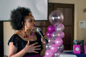 Siwe Matshisi at her women in business event in Johannesburg.