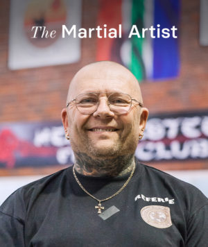 Henri Eksteen, the martial artist in Polokwane, at his gym.