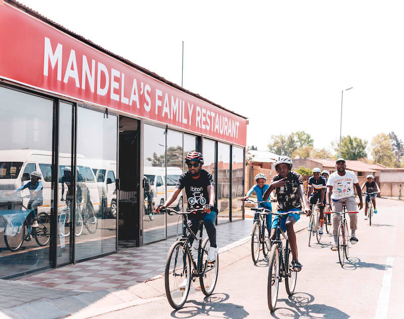 Riding through the streets of Soweto with Book Ibhoni.