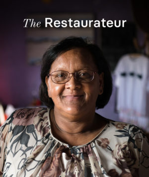 Willeen, the restaurateur in Arniston.