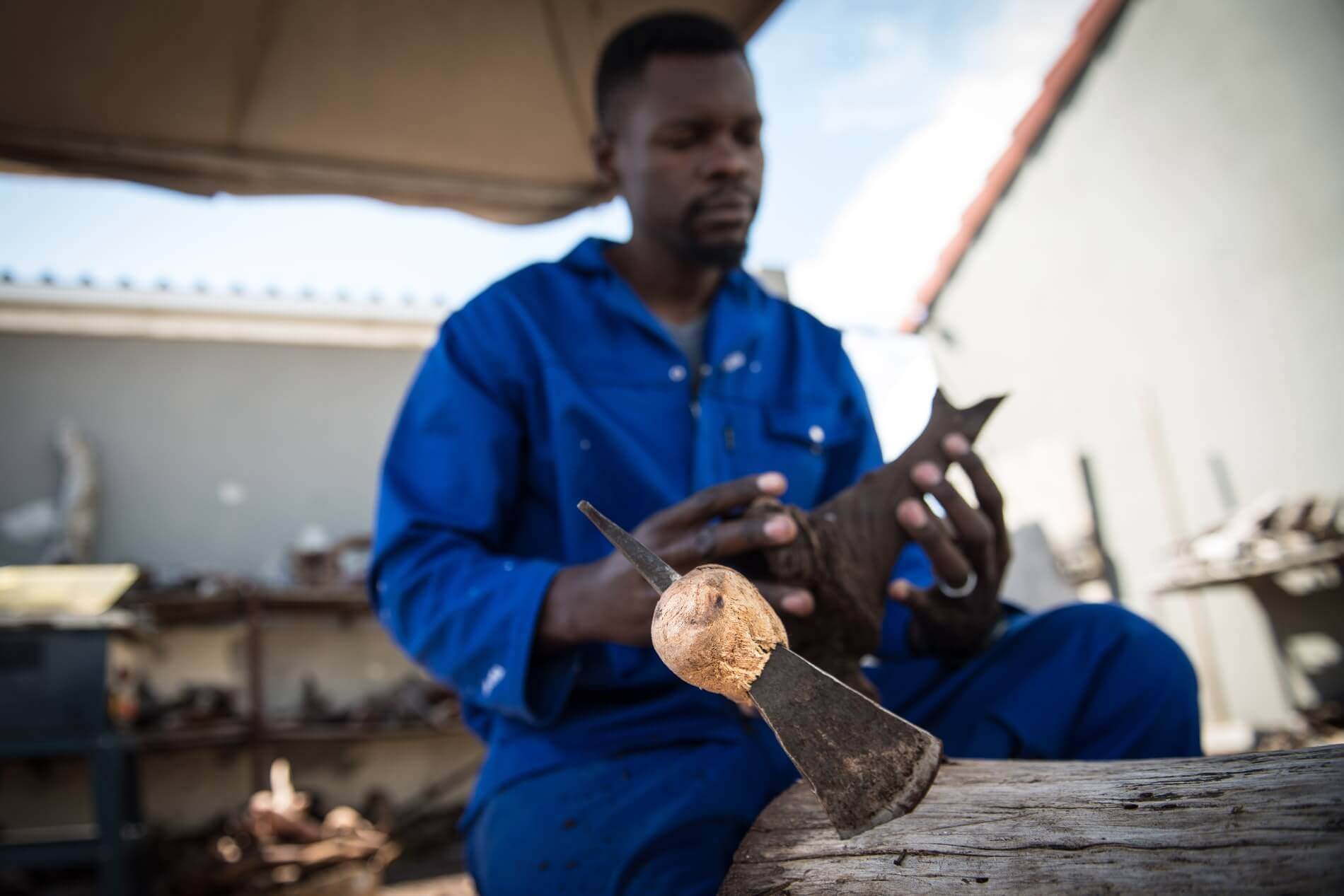 Boniface' favourite tools for wood.