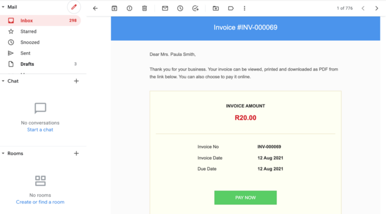 Get paid with Yoco & Zoho step 2