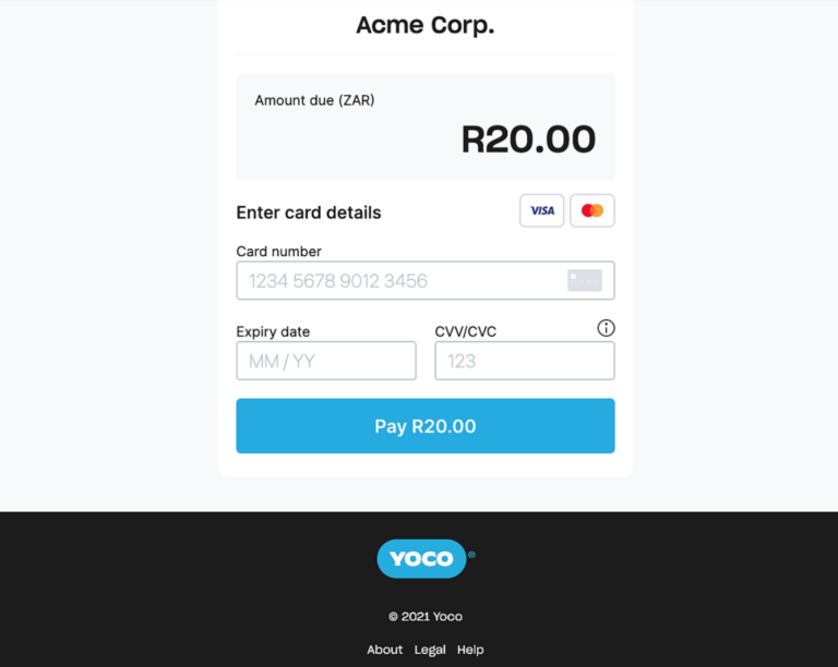 Get paid with Yoco & Zoho step 4