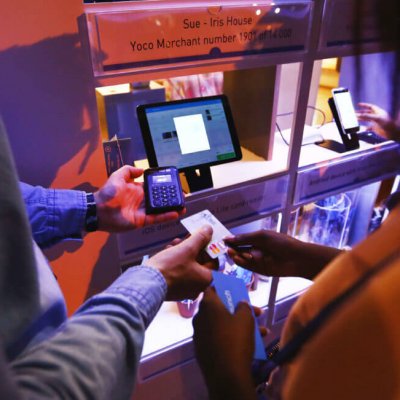 Demoing the Yoco Point of Sale system.